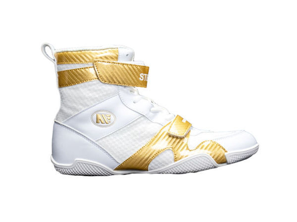 Main Event Stealth Boxing Boots - White Gold Kids Sizes 1 - 5